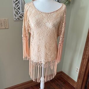 Bar III Cream Lace Dress